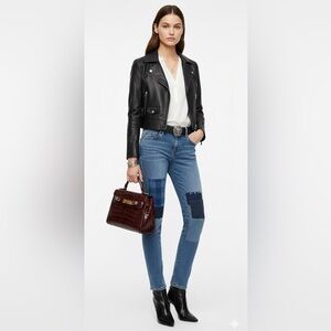 Gap Low Ride Skinny Jeans Always Skinny With Blue Patchwork Jeans Size 25